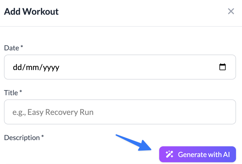 AI workout generation