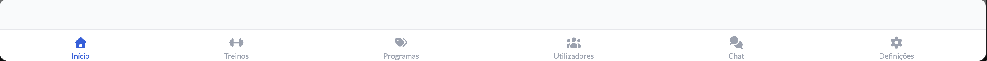 Navega&ccedil;&atilde;o do Treinador