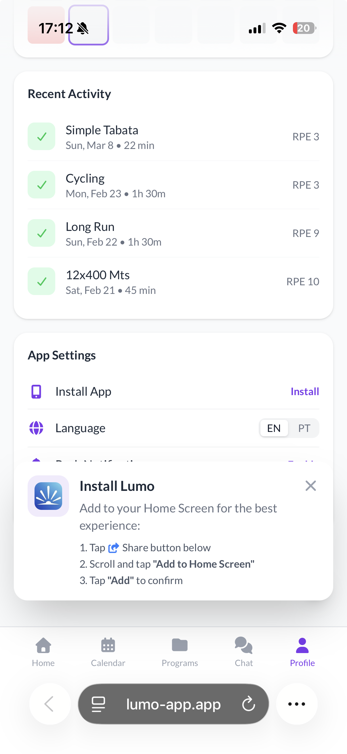 Add to Home Screen on iOS
